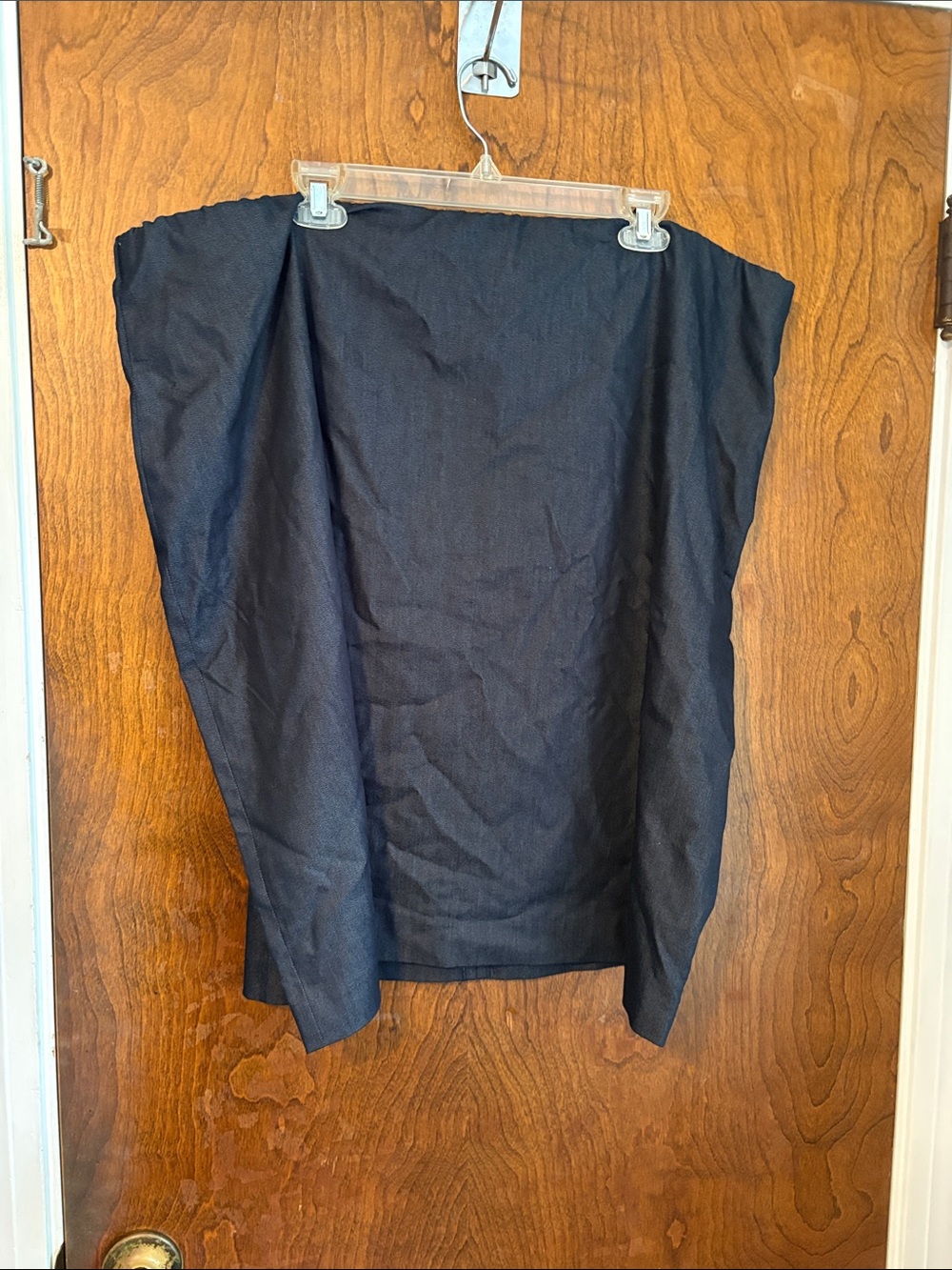 Susan Graver Black shimmer Stretch Pencil Skirt